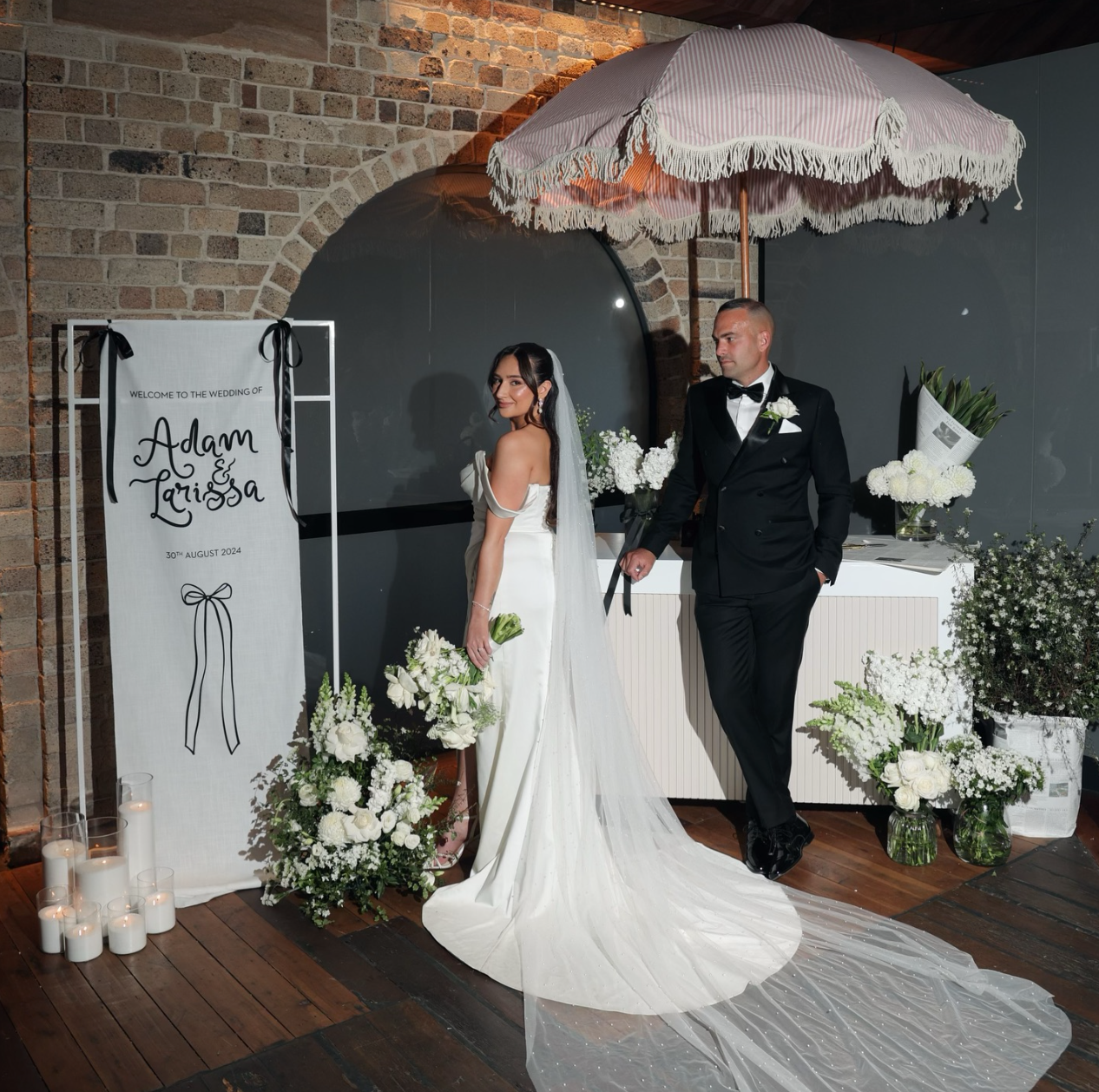 Linen Welcome Sign