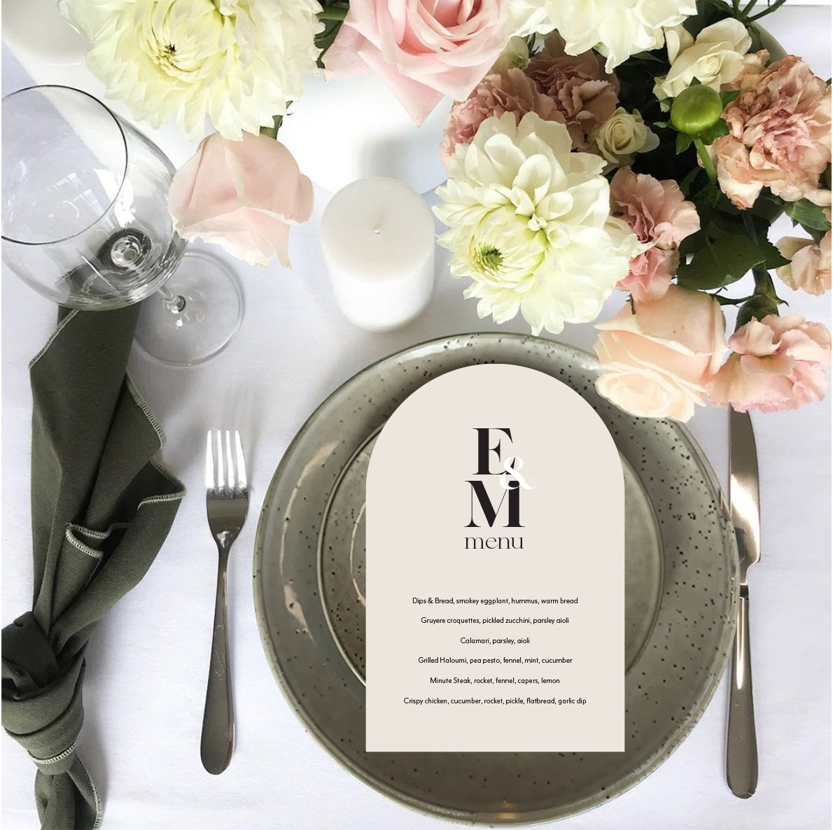 Interlocking love menu