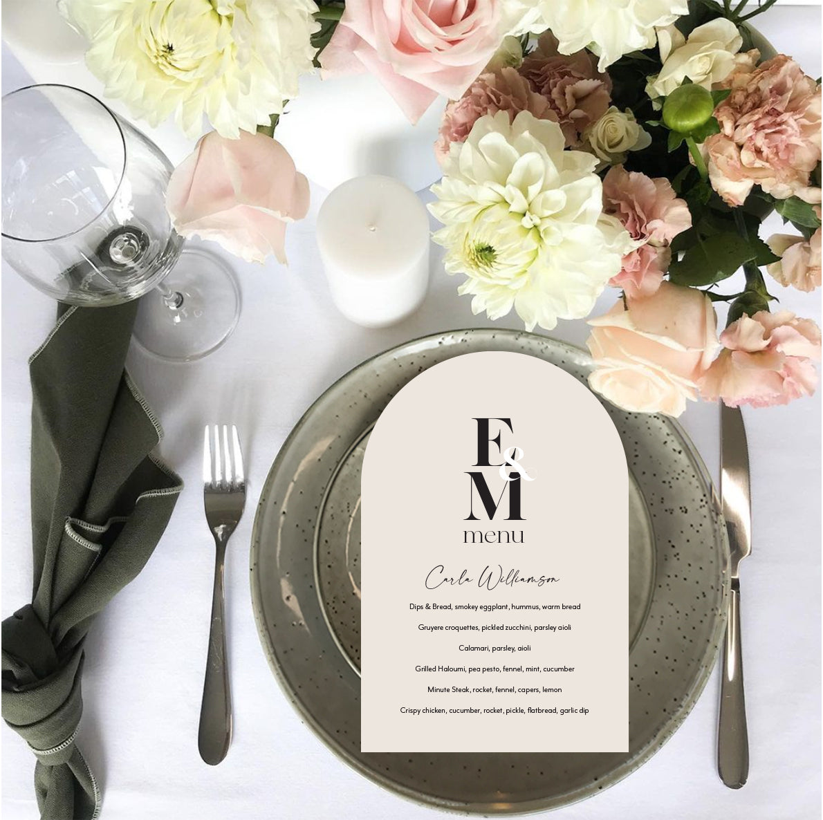Interlocking love menu